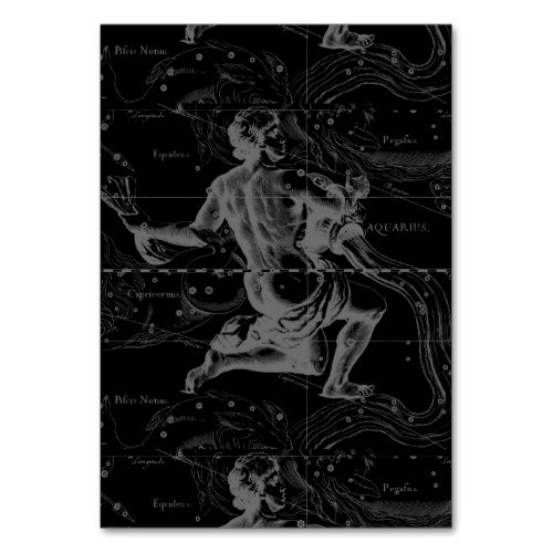 Aquarius Zodiac Constellation Hevelius 1690 Table Number