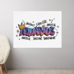 Aquarius Zodiac  Graffiti  Wall Decal
