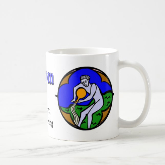 Aquarius Zodiac Mother's Day Coffee Mug (Right)