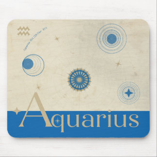 Aquarius Zodiac Mouse Pad