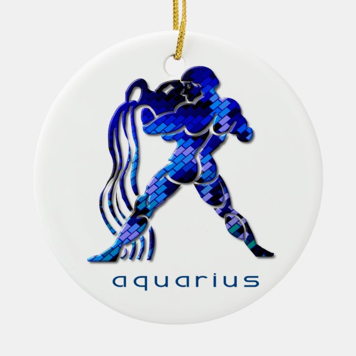 Aquarius Zodiac Ornament