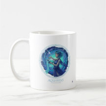 Aquarius Zodiac özel Galaxy Coffee Mug