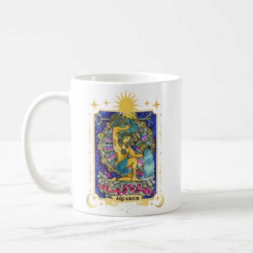 Aquarius Zodiac Sign 11 oz Coffee Mug