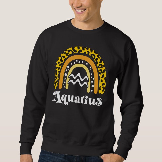 Aquarius Zodiac Sign_4 Sweatshirt (Front)