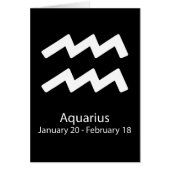 Aquarius Zodiac sign Astrology (Front)
