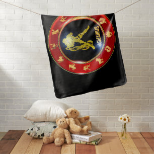 Aquarius Zodiac Sign Astrology Baby Blanket
