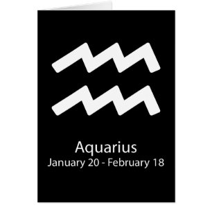 Aquarius Zodiac sign Astrology Cards