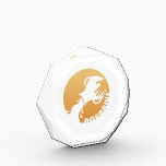 Aquarius Zodiac Sign Award<br><div class="desc">Modern and stylish illustration of the Aquarius zodiac sign in a golden tone. Totally customizable, you can add your text.</div>
