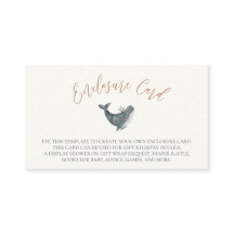 Aquarius Zodiac Sign Baby Shower Enclosure Card