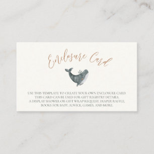 Aquarius Zodiac Sign Baby Shower Enclosure Card