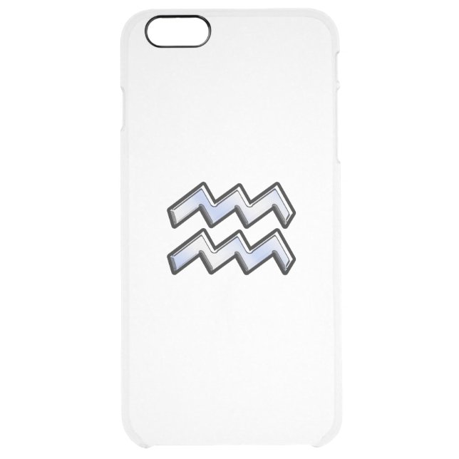 Aquarius Zodiac Sign Carbon Fiber Style Uncommon iPhone Case (Back)