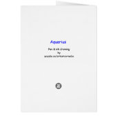 Aquarius (Zodiac sign) Cards (Back)