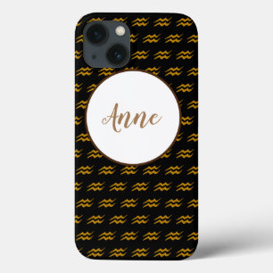 Aquarius Zodiac Sign iPhone 13 Case