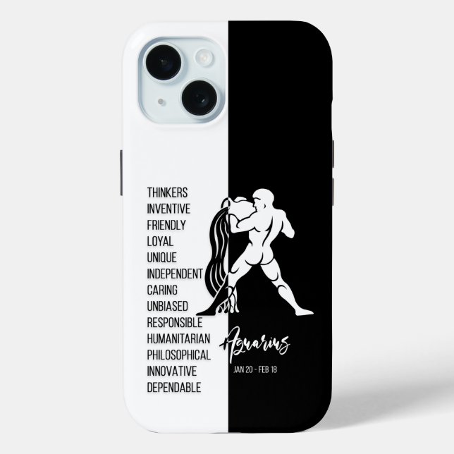 Aquarius Zodiac Sign Case-Mate iPhone Case (Back)