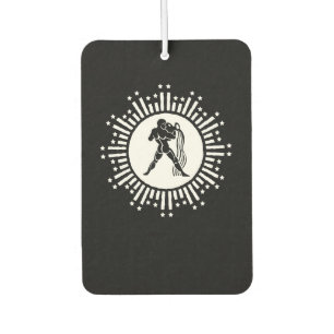 Aquarius Zodiac Sign Cosmic Starburst Design Air Freshener