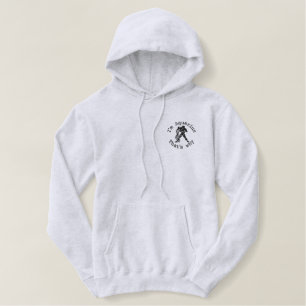 Aquarius Zodiac Sign Embroidery Jan 20 - Feb 18 Embroidered Hoodie