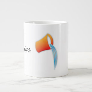 Aquarius Zodiac Sign Giant Coffee Mug