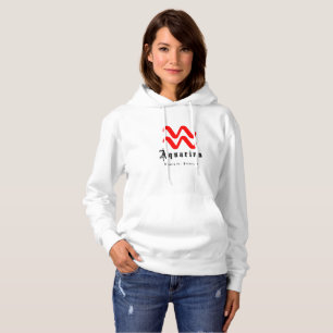 Aquarius zodiac sign hoodie