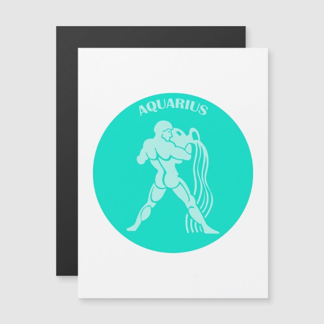 Aquarius, Zodiac Sign, Horoscope, Astrology Magnetic Invitation (Front/Back)