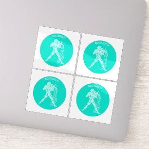 Aquarius, Zodiac Sign, Horoscope, Astrology Sticker