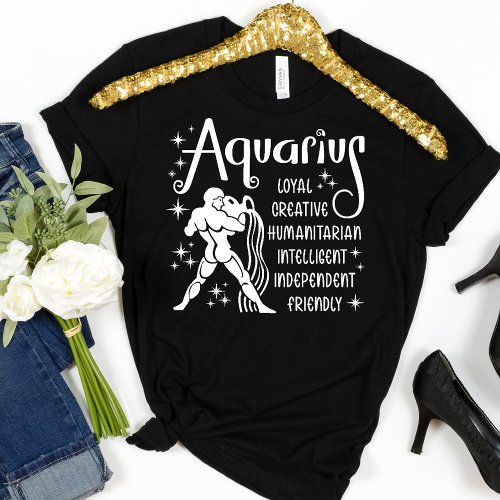 Aquarius Zodiac Sign Horoscope  Personality Traits T_Shirt