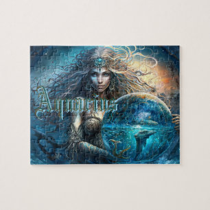 Aquarius Zodiac Sign Jigsaw Puzzle