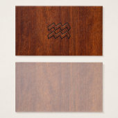 Aquarius Zodiac Sign Mahogany Style (Front & Back)