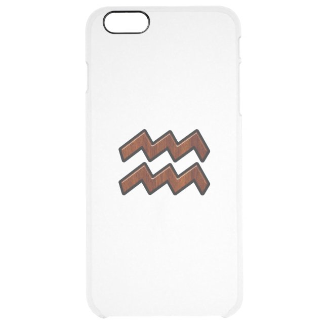 Aquarius Zodiac Sign Mahogany Style Uncommon iPhone Case (Back)