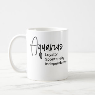 Aquarius zodiac sign positive traits  coffee mug