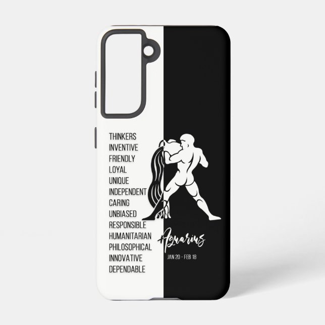 Aquarius Zodiac Sign Samsung Galaxy Case (Back)