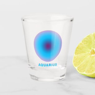 Aquarius Zodiac Sign Shot Glass
