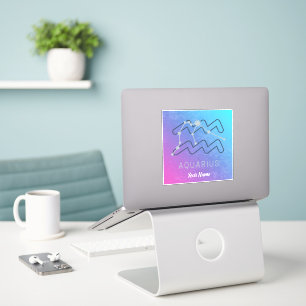 Aquarius Zodiac Star Sign Horoscope Constellation Sticker