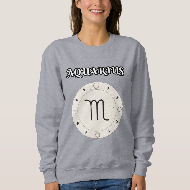 aquarius zodiac sweatshirt (Front)
