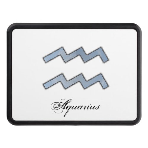 Aquarius Zodiac Symbol Element by K Yoncich Tow Hitch Cover