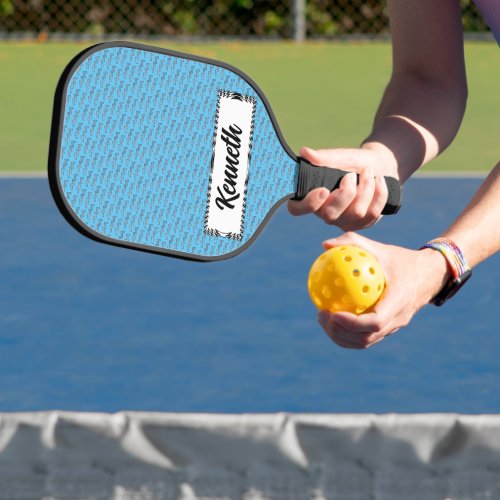 Aquarius Zodiac Symbol Element by Kenneth Yoncich Pickleball Paddle