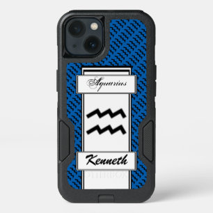 Aquarius Zodiac Symbol Standard by Kenneth Yoncich iPhone 13 Case