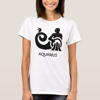 Aquarius Zodiac T-shirt by Wesly_DLR at Zazzle
