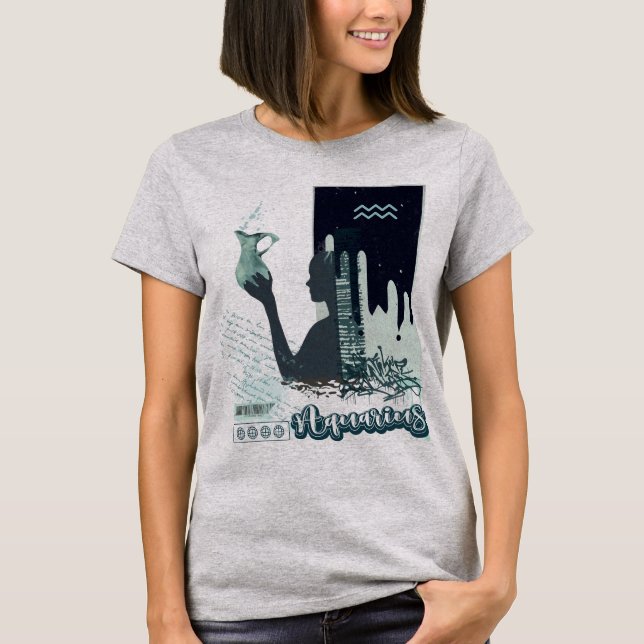"Aquarius" Zodiac Tee ♒ (Front)