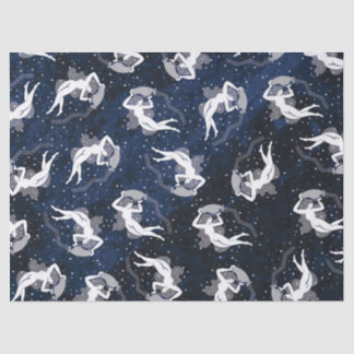 Aquarius Zodiac Water Bearing Cosmic Woman Tissue Paper