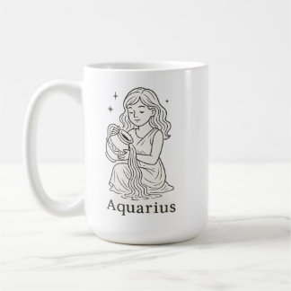 Aquarius Zodiac Woman Coffee Mug