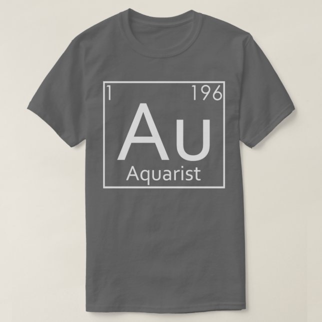 Aquascaping Aquarium Periodic Elements Aquascape T-Shirt (Design Front)