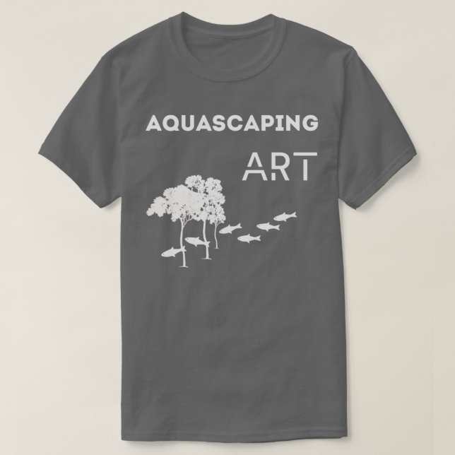 AQUASCAPING gray T-Shirt (Design Front)