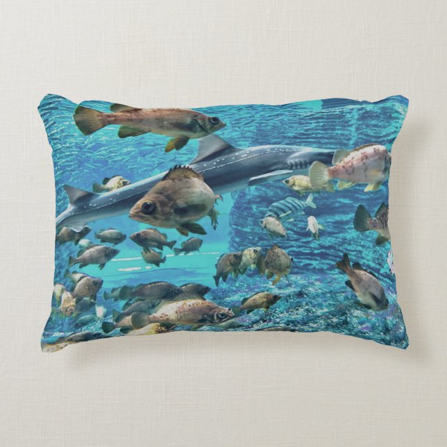 Aquatic Accent Pillow (Front)