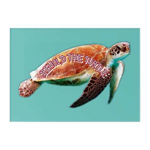 aquatic animal acrylic print