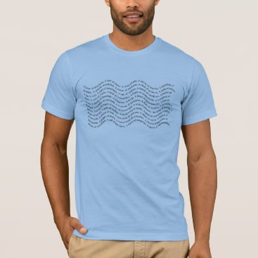 Aquatic Animals Group Names Wave Form T-Shirt