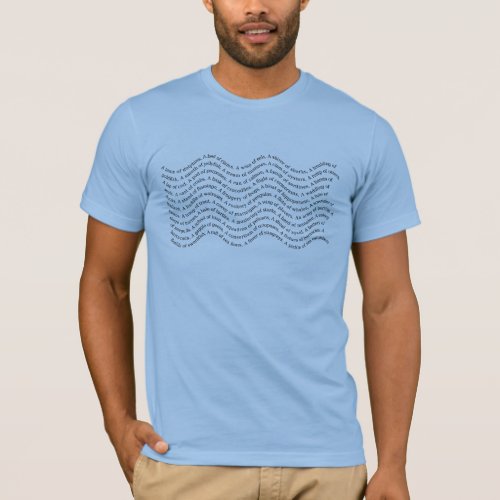 Aquatic Animals Group Names Wave Form T_Shirt