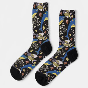 Aquatic animals pattern ocean underwater life 17 socks