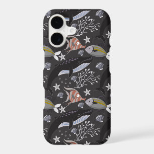 Aquatic animals pattern ocean underwater life 20 iPhone 17 case