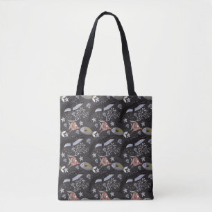 Aquatic animals pattern   ocean underwater life 20 tote bag