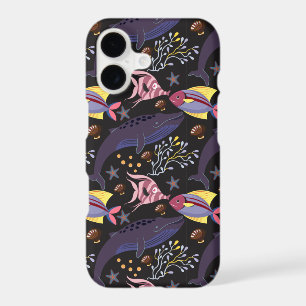 Aquatic animals pattern ocean underwater life 21 iPhone 17 case